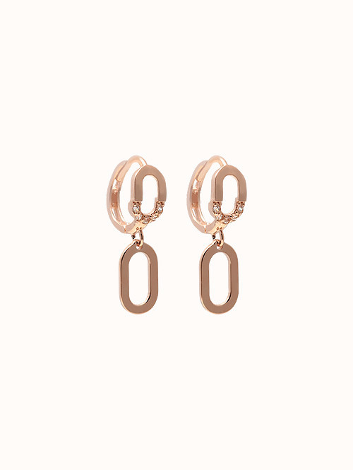 14K 18K 데미 더블링 귀걸이