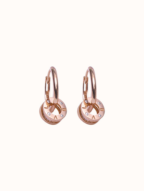 14K 18K 베로브니 코인 써클 귀걸이