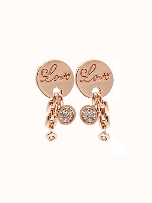 14K 18K 유포리아 러브 써클 귀걸이