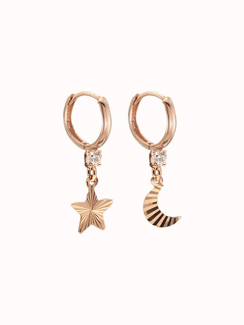 14K 18K 스타링 나잇 귀걸이