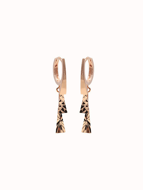 14K 18K 스케아 트리플 삼각 귀걸이