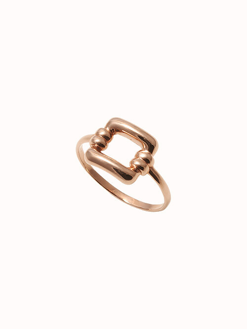 14K 18K 레니퍼 스퀘어 반지