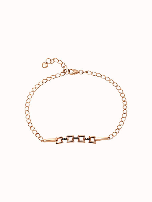 14K 18K 인디라 스퀘어 청다이아 팔찌