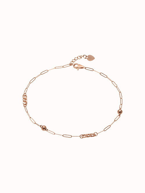 14K 18K 레니오스 볼 체인 발찌