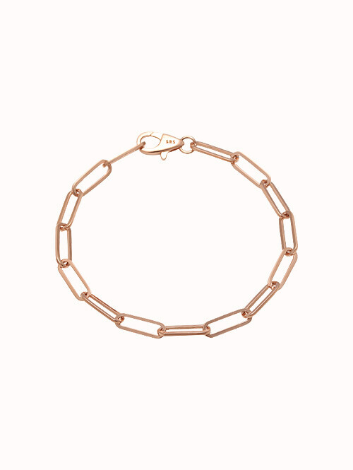 14K 18K 아르티스 클립 체인 팔찌