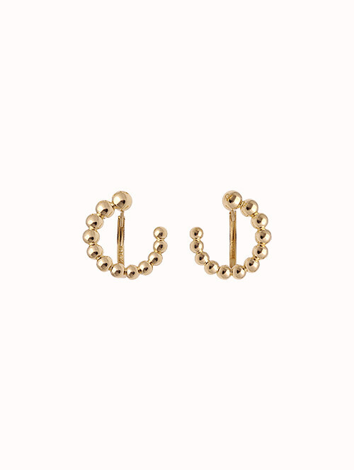 14K 18K 리베 볼 써클 귀걸이