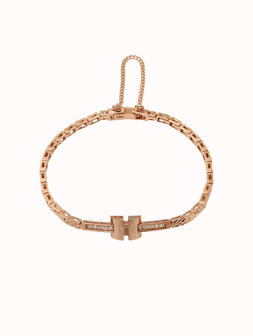 14K 18K 헤르만 H 스틱 팔찌