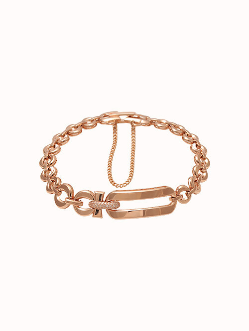 14K 18K 프레스 버클 팔찌