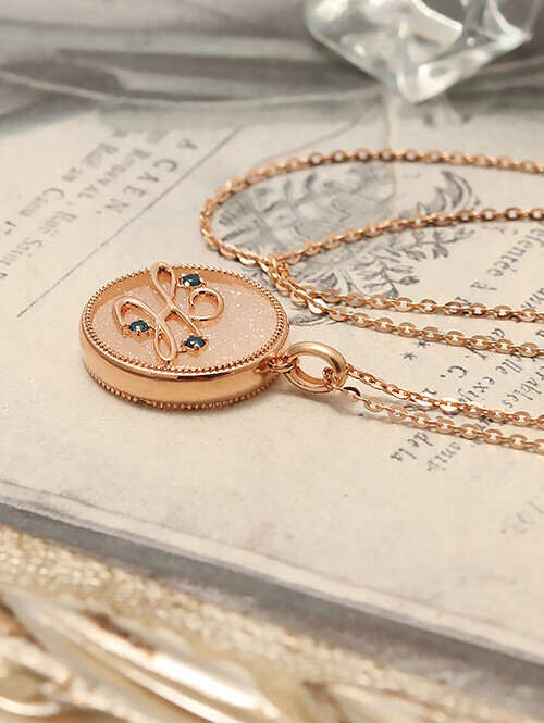 14K 18K 드루지 써클 H 목걸이