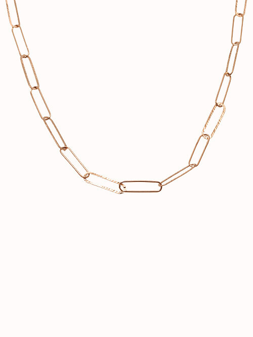 14K 18K 샬론 클립 체인 목걸이