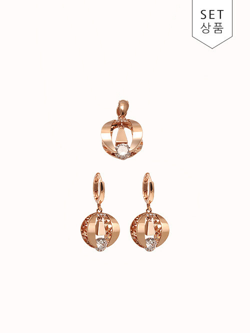 14K 18K 퓨리에 큐빅 펜던트 (체인별도상품)