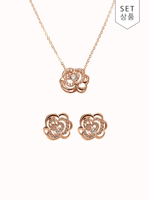 14K 18K 로즈메어 귀걸이