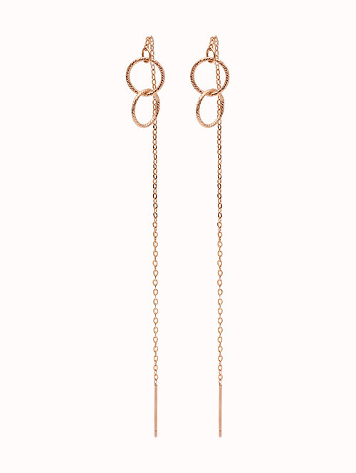 14K 엔토아이 써클 드롭 귀걸이