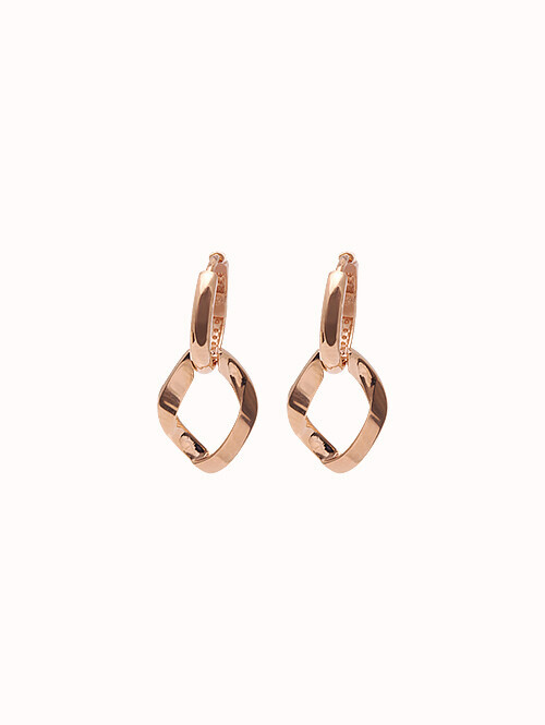 14K 18K 레버 심플 귀걸이