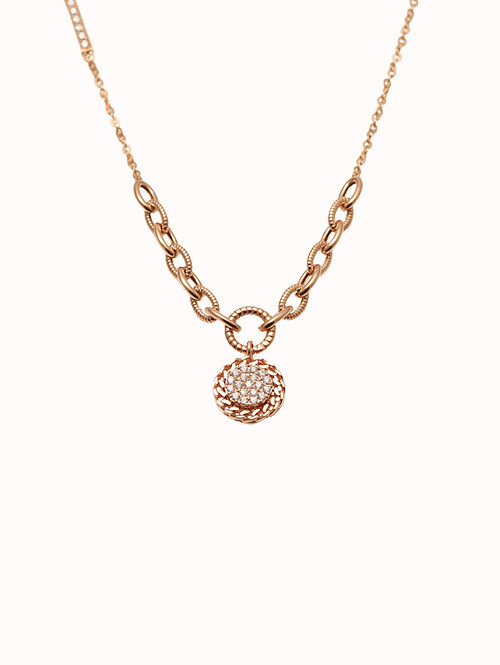 14K 18K 허리케인 써클 목걸이