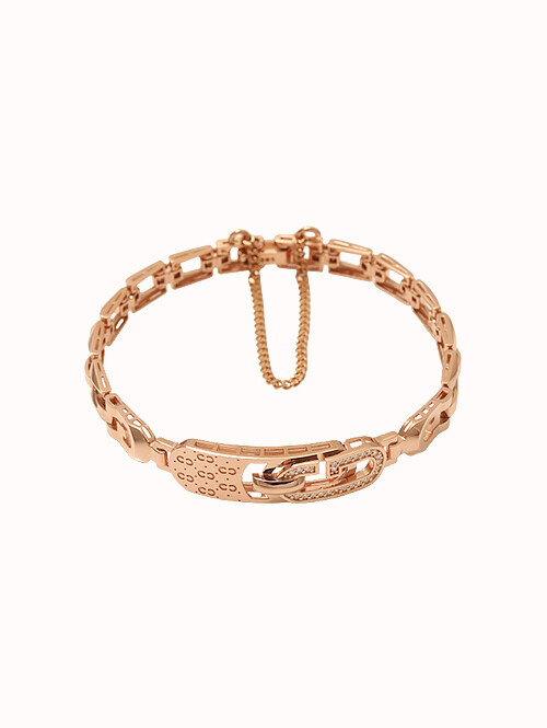 14K 18K 라케르타 패턴 G 팔찌