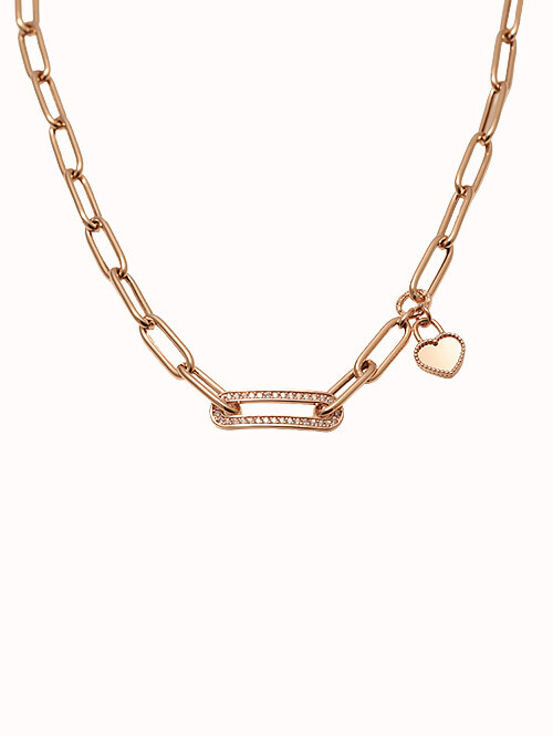 14K 18K 델로스 하트 사슬 체인 목걸이