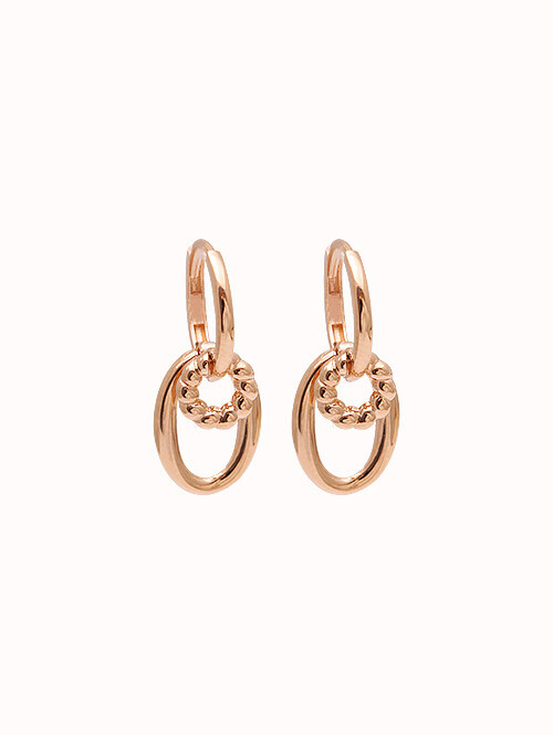 14K 18K 리카 투써클 귀걸이