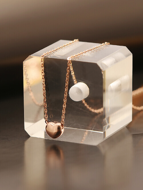 14K 18K 미니미 통통하트 목걸이