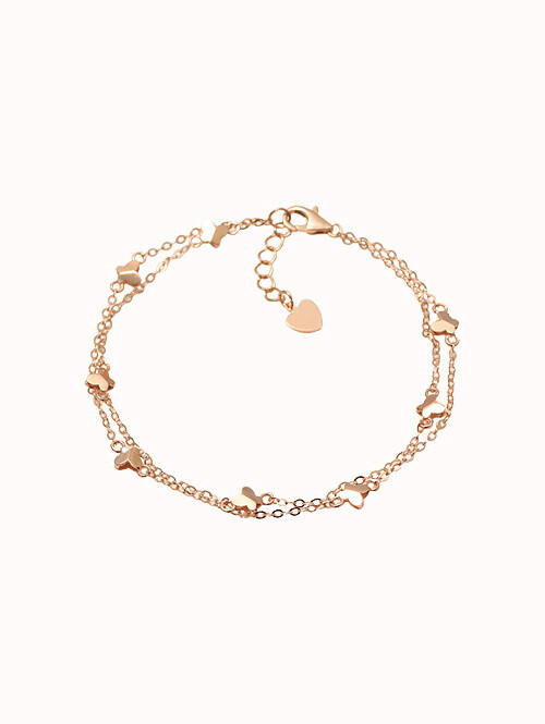 14K 18K 나비 두줄 팔찌Ⅱ