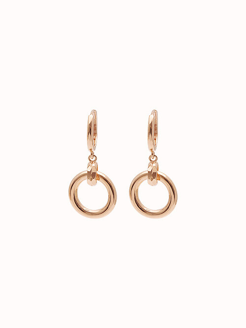 14K 18K 리얄 써클 귀걸이