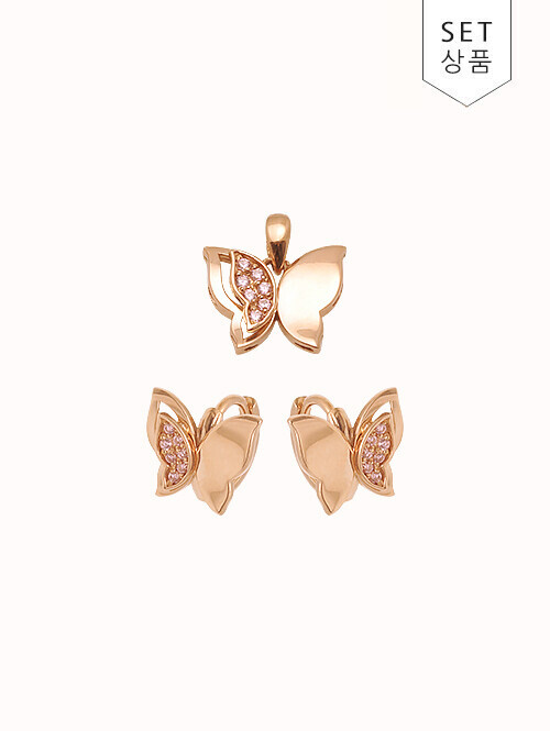 14K 18K 니나브 나비 귀걸이