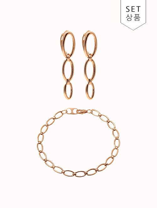 14K 18K 이지 체인 귀걸이