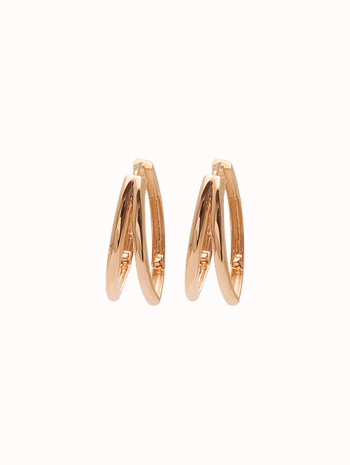 14K 18K 네인티 두줄 귀걸이