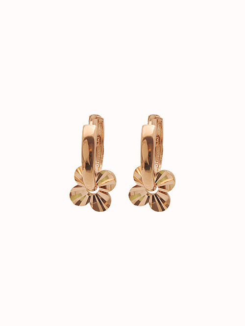 14K 18K 피테르나 클로버 귀걸이