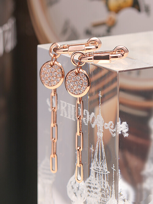 14K 18K 라노하인 써클 귀걸이