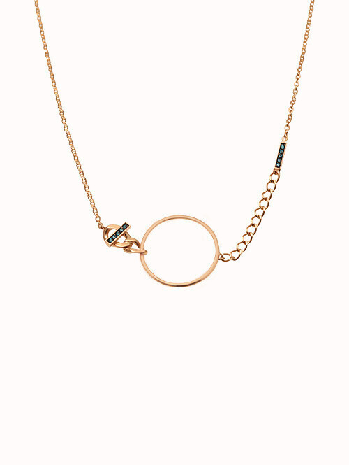 14K 18K 셀레투 써클 목걸이