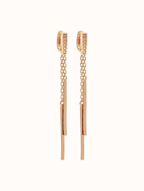 14K 18K 로디안 드롭 귀걸이