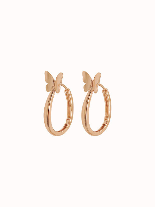 14K 18K 쥬미드 나비 링귀걸이