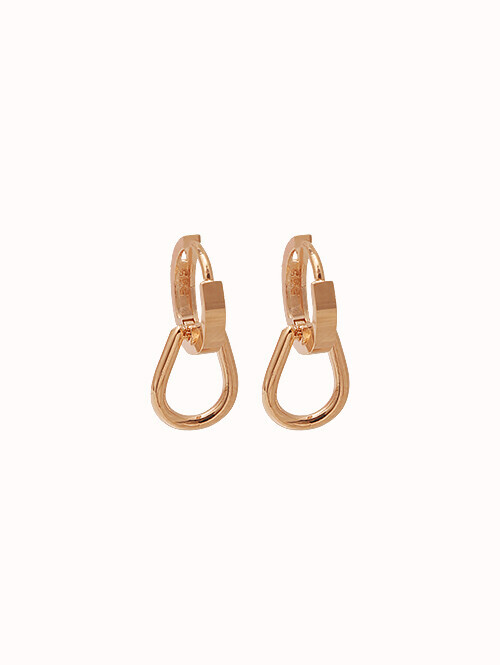 14K 18K 센수스 라운드 귀걸이