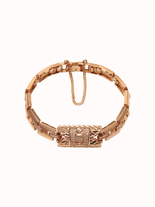 14K 18K 끌라비스 H 체인 팔찌