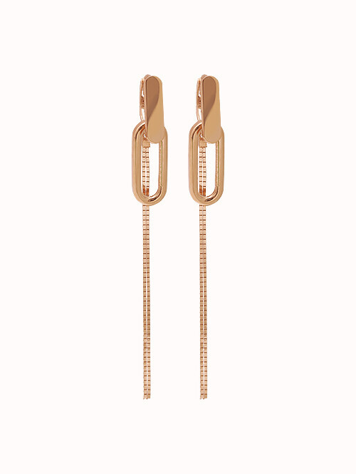 14K 18K 롱거스 드롭 귀걸이