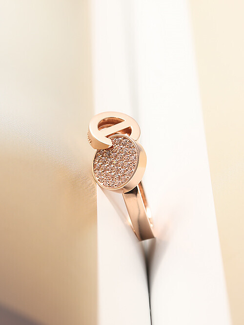 14K 18K 카리스 써클 반지