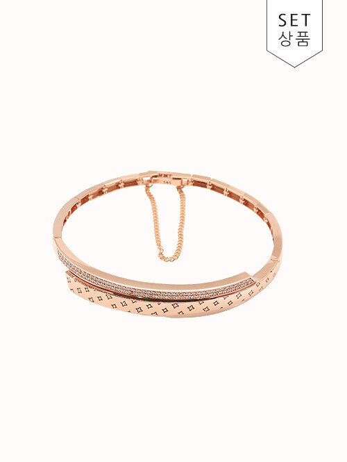 14K 18K 비올레타 나선 패턴 팔찌