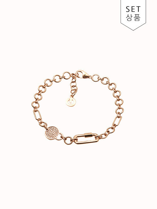 14K 18K 에클레시 써클 큐빅 팔찌