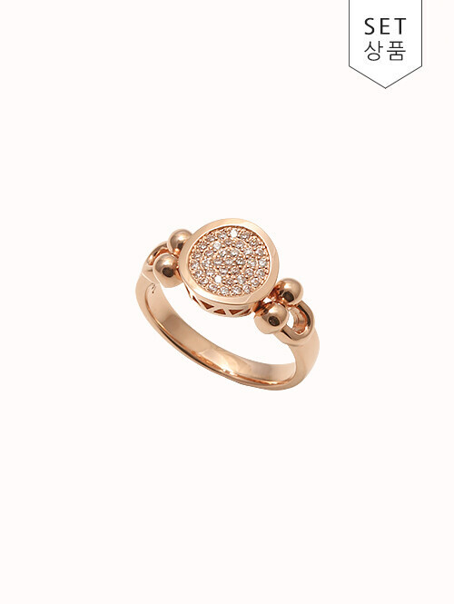 14K 18K 에클레시 써클 큐빅 반지