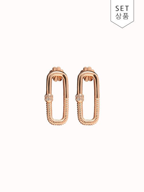 14K 18K 엘리아스 클립 귀걸이