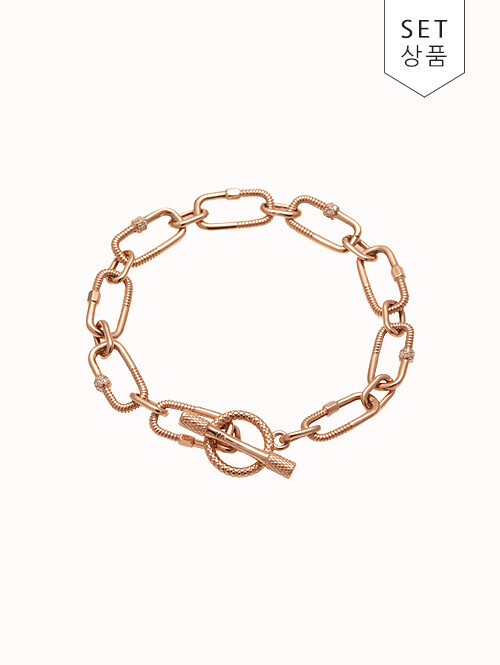 14K 18K 엘리아스 클립 팔찌