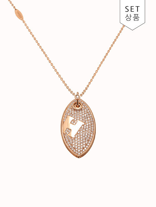 14K 18K 링크스 H 롱 목걸이