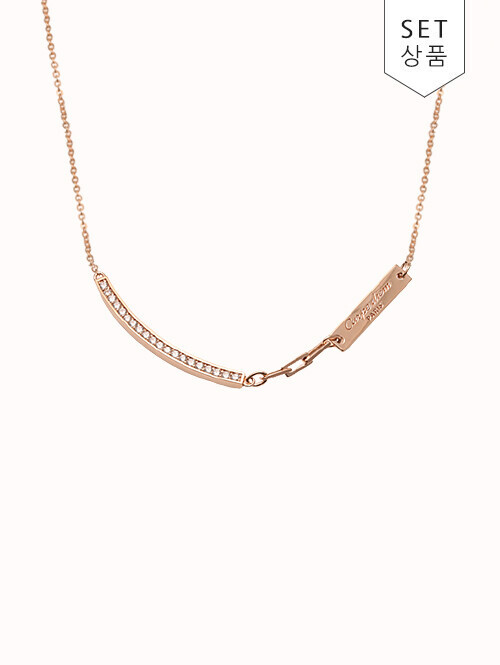 14K 18K 카르페디엠 라운드 스틱 목걸이