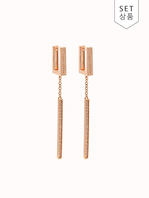 14K 18K 카르페디엠 드롭 귀걸이