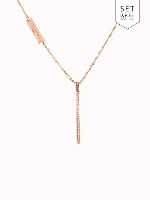 14K 18K  카르페디엠 스틱 롱 목걸이