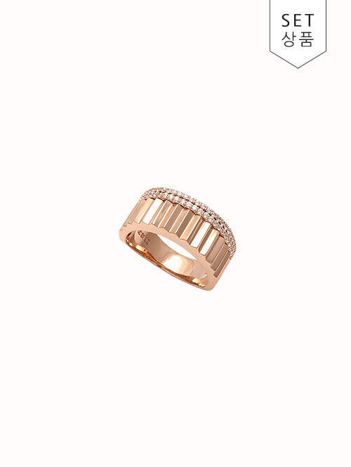 14K 18K 프시드 톱니컷팅 볼드 반지