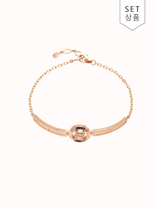 14K 18K 헤일리 H 써클 팔찌