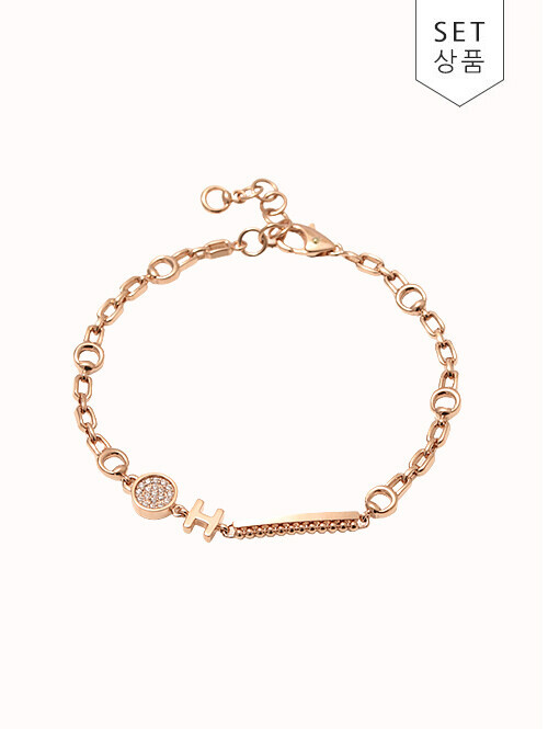 14K 18K 헤리티아 써클 H 팔찌