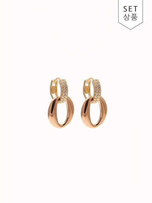 14K 18K 리토마 써클 귀걸이
